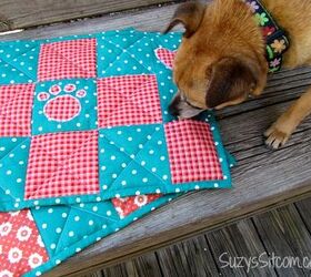 quilted doggie placements free pattern, crafts, how to, pets animals, reupholster