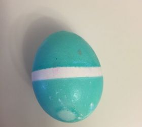 striped rubber band easter eggs, crafts, easter decorations, how to, seasonal holiday decor