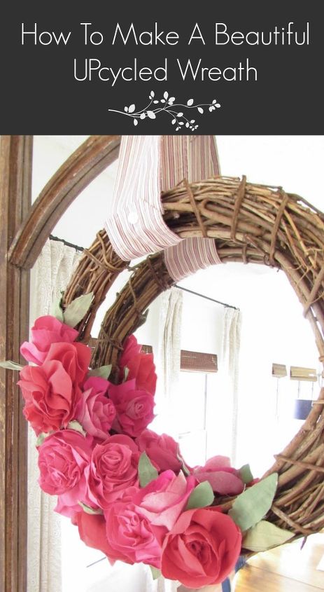 diy beautiful upcycled wreath made from mens dress shirts, crafts, how to, repurposing upcycling, wreaths