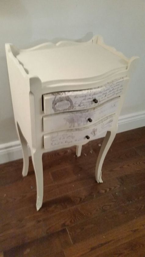 pretty painted side tables and matching dining room drop gate table, painted furniture