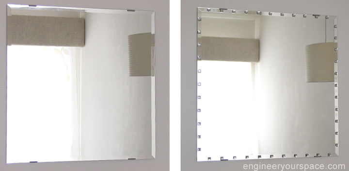 uma maneira fcil de adicionar brilho a um espelho de borda chanfrada suave ikea