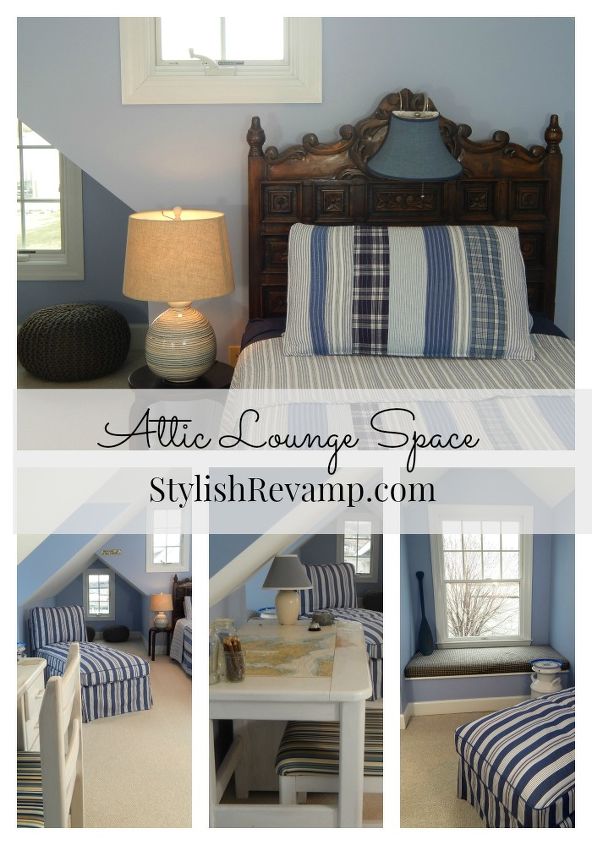 attic lounge space, bedroom ideas, painted furniture, painting