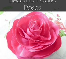 how to make easy beautiful fabric roses, crafts, flowers, how to, repurposing upcycling, wreaths