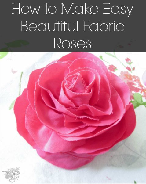 how to make easy beautiful fabric roses, crafts, flowers, how to, repurposing upcycling, wreaths