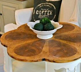 an interesting table makeover from a text message, painted furniture, repurposing upcycling