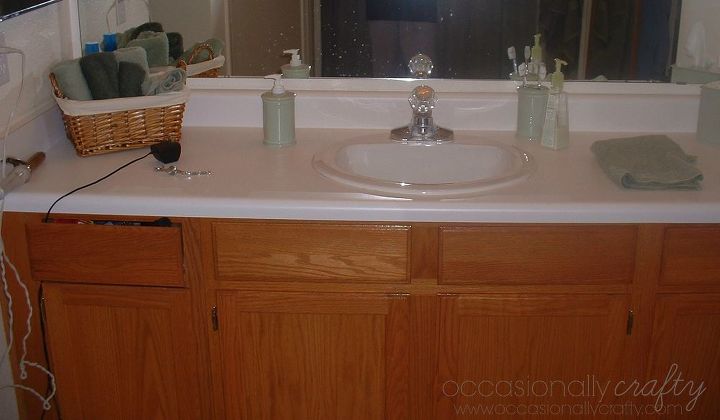 update your cabinets with gel stain, bathroom ideas, painting