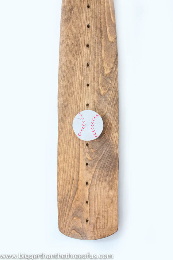 diy baseball bat growth chart for nursery, bedroom ideas, crafts, how to, wall decor, woodworking projects