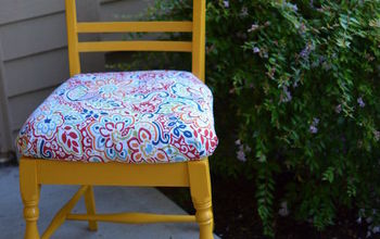 Old Chair to New Yellow Craft Chair
