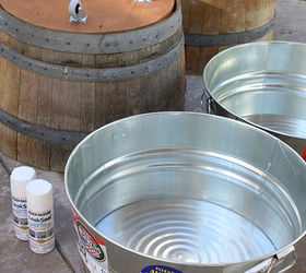 wine barrel beverage tub