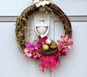 an easy flower wreath, crafts, flowers, how to, wreaths