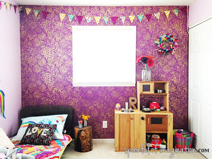 Wall Stenciling In Girl\'s Bedroom | Hometalk Wall Stenciling In Girl\'s Bedroom | Hometalk