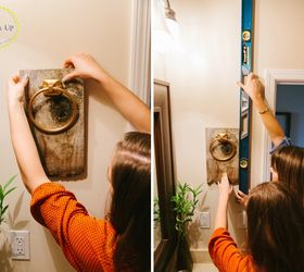 easy bathroom hand towel holder, bathroom ideas, how to, repurposing upcycling, woodworking projects