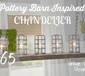 pottery barn inspired chandelier, diy, lighting, repurposing upcycling