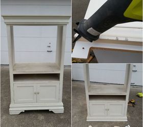 repurposed armoire into kids art center desk, painted furniture, repurposing upcycling, woodworking projects