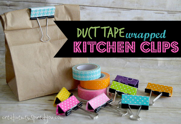 duct tape wrapped kitchen clips, crafts, how to, repurposing upcycling