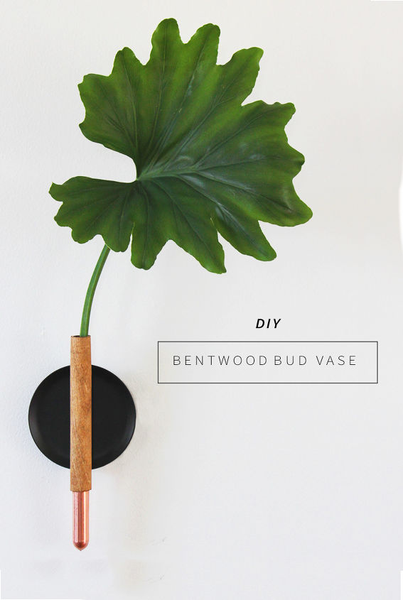 diy copper bentwood bud vase, crafts, how to, repurposing upcycling, wall decor