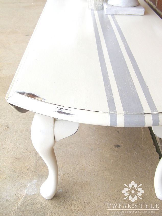 grain sack striping on furniture quick and easy, how to, painted furniture