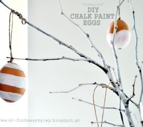 diy crafts easter chalk paint eggs, chalk paint, crafts, easter decorations, how to, seasonal holiday decor