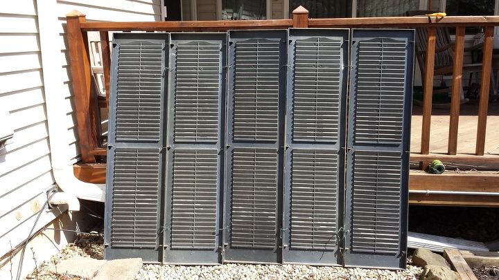 outdoor repurpose shutter screen, gardening, outdoor living, repurposing upcycling