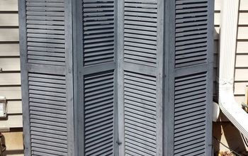Outdoor Repurposed Shutter Screen