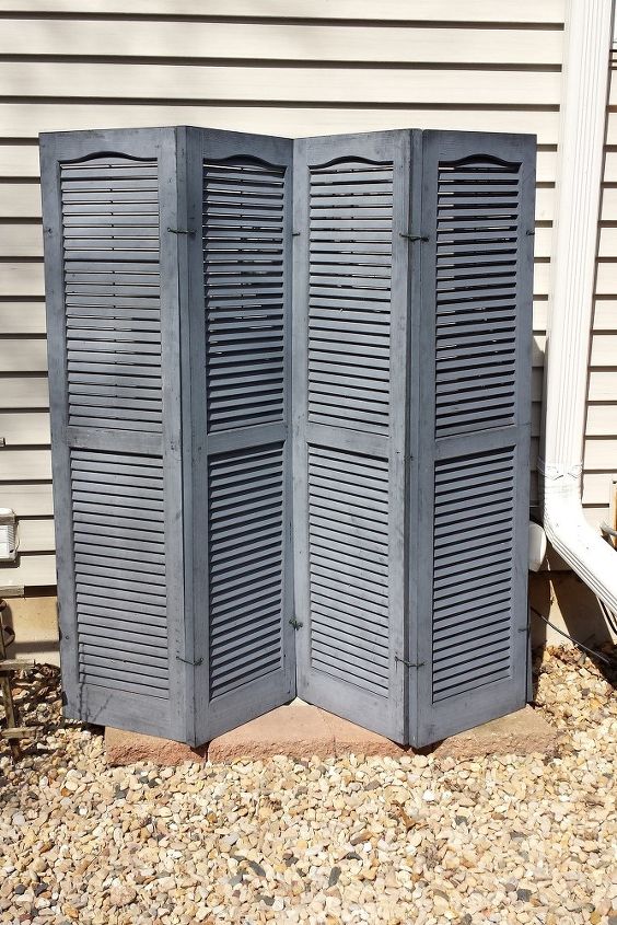 outdoor repurpose shutter screen, gardening, outdoor living, repurposing upcycling