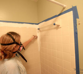 brightening the bathtub for under 100, bathroom ideas, painting, tiling