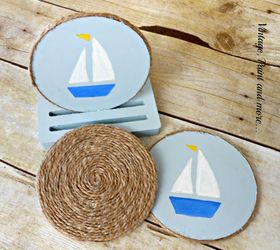 nautical coasters, crafts, how to