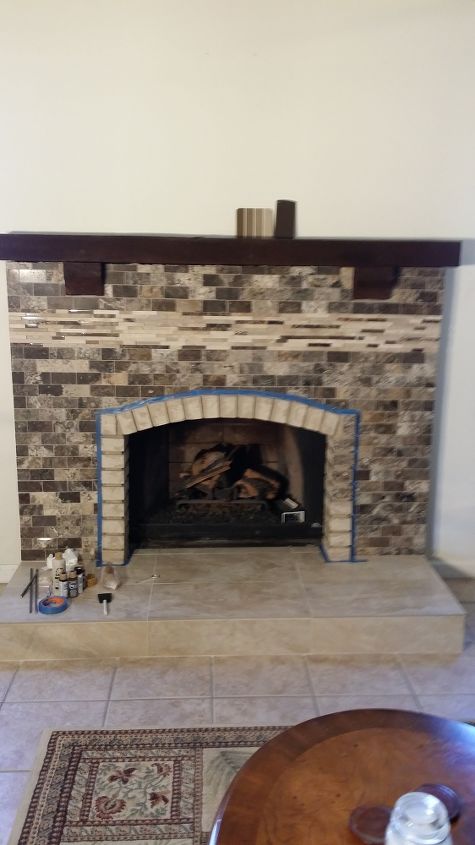 1970 S Brick Fireplace Diy Makeover Hometalk