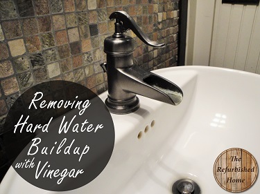removing hard water buildup does vinegar really work, cleaning tips, repurposing upcycling