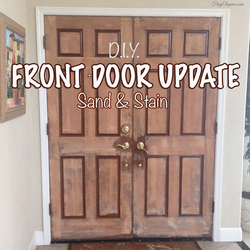 front door update, curb appeal, doors, foyer, how to, painting