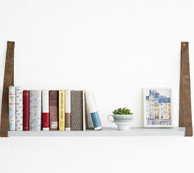 a shelf with a belt, diy, repurposing upcycling, shelving ideas