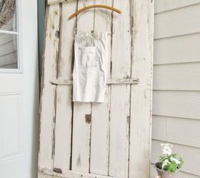 vintage chippy tabletop porch vignette, doors, outdoor living, repurposing upcycling