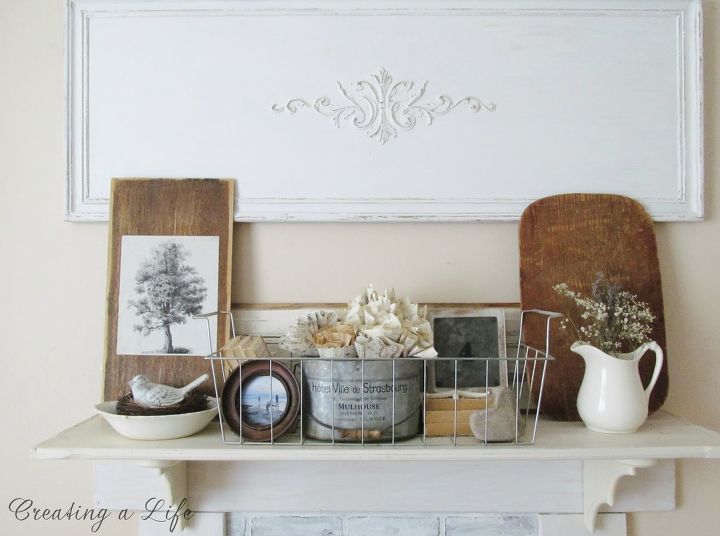 diy faux fireplace mantel, fireplaces mantels, living room ideas, repurposing upcycling, shelving ideas