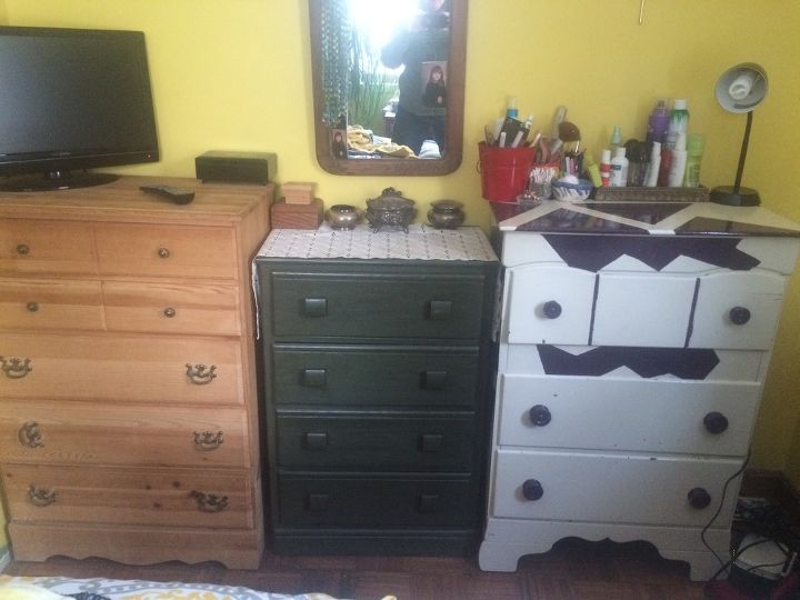 q trio of dressers help, bedroom ideas, chalk paint, painted furniture