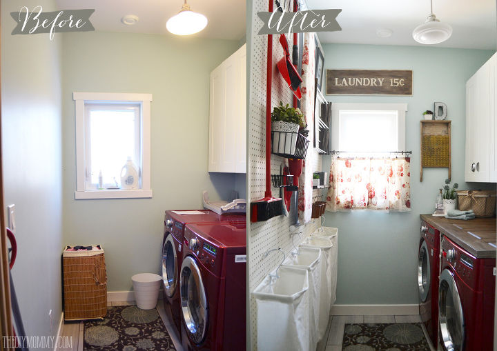 un cambio de imagen en el cuarto de la lavandera inspirado en la poca en rojo y en