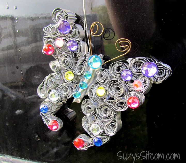 diy butterfly suncatcher, crafts, how to, outdoor living, repurposing upcycling