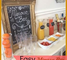 mimosa bar, home decor