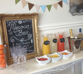 mimosa bar, home decor