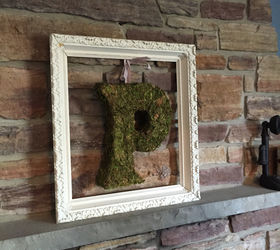diy moss covered monogram, crafts, how to, repurposing upcycling