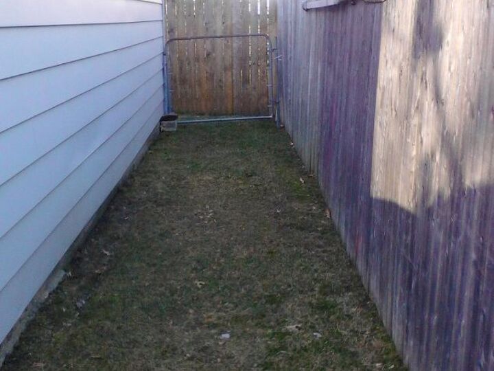 q what to do with five feet next to garage for covered storage, garages, storage ideas, Next to the garage