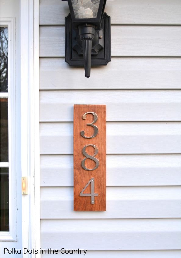 diy house number display, crafts, curb appeal, how to
