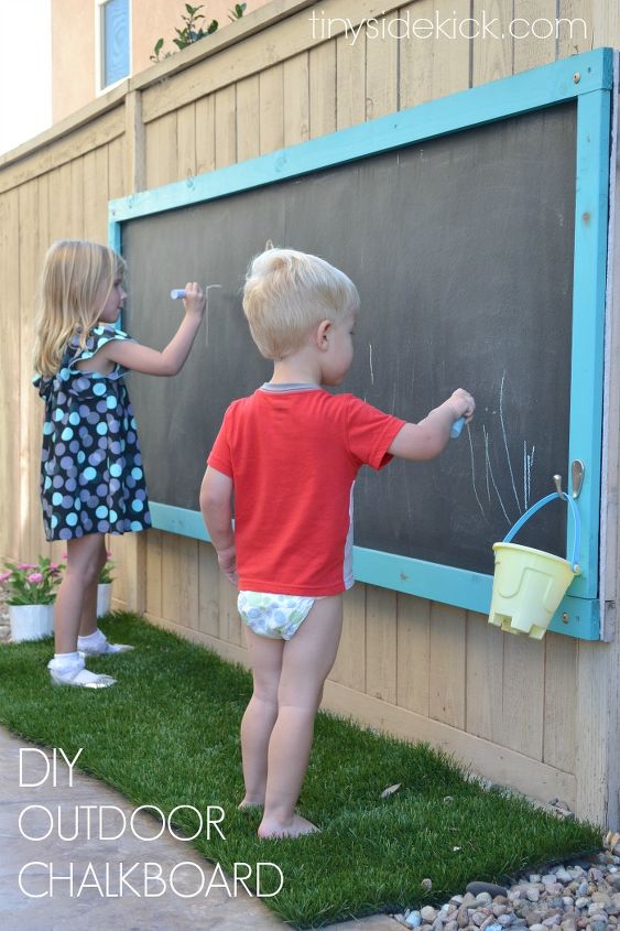 how to make an outdoor chalkboard, chalkboard paint, crafts, how to, outdoor living, woodworking projects