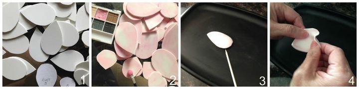 cherry blossom foam flowers diy, crafts, flowers, how to, repurposing upcycling, seasonal holiday decor