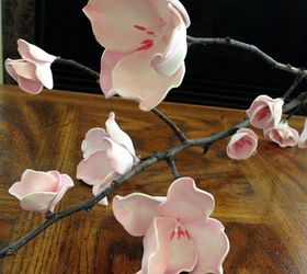 cherry blossom foam flowers diy, crafts, flowers, how to, repurposing upcycling, seasonal holiday decor