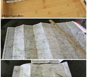 road map serving tray, crafts, decoupage, how to, repurposing upcycling