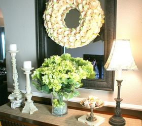 welcoming spring, fireplaces mantels, foyer, living room ideas, seasonal holiday decor