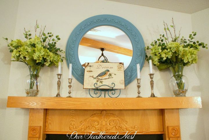 welcoming spring, fireplaces mantels, foyer, living room ideas, seasonal holiday decor
