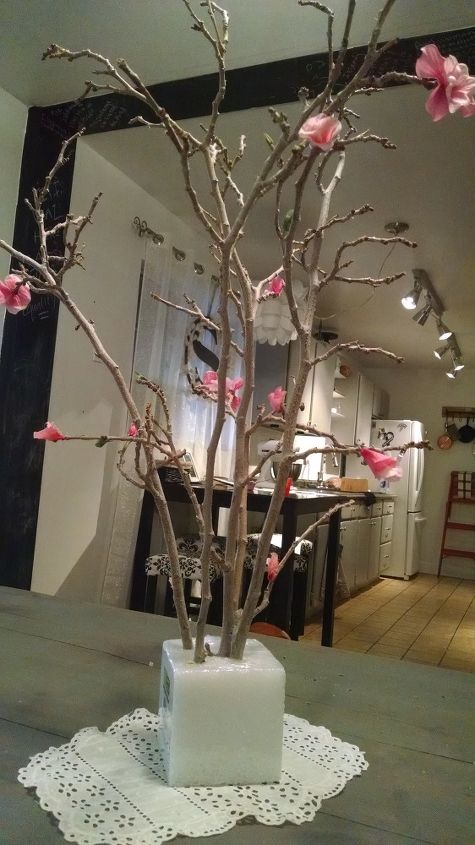 flores de cerezo de la tienda del dlar diy