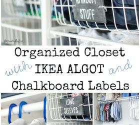 organized kid s closet with ikea laundry system and chalkboard labels, chalkboard paint, closet, organizing, repurposing upcycling