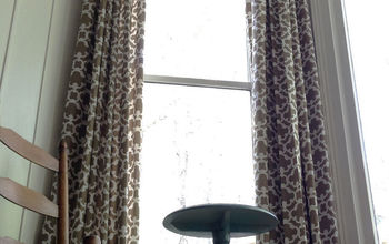  Aparência de cortina personalizada DIY de painéis prontos #tratamentos de janela